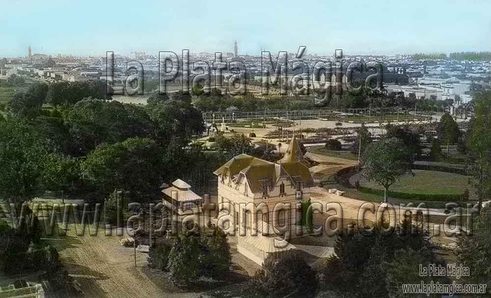 Vista del Parque Saavedra en 1930. ciudad de La Plata República Argentina