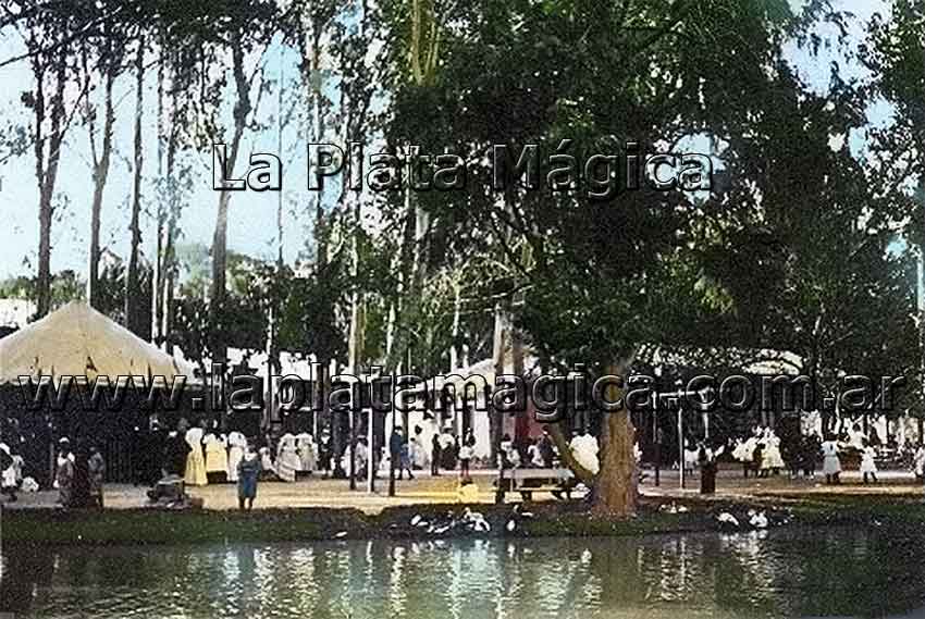 El Lago de la sección de recreos infantiles. Enero de 1905.